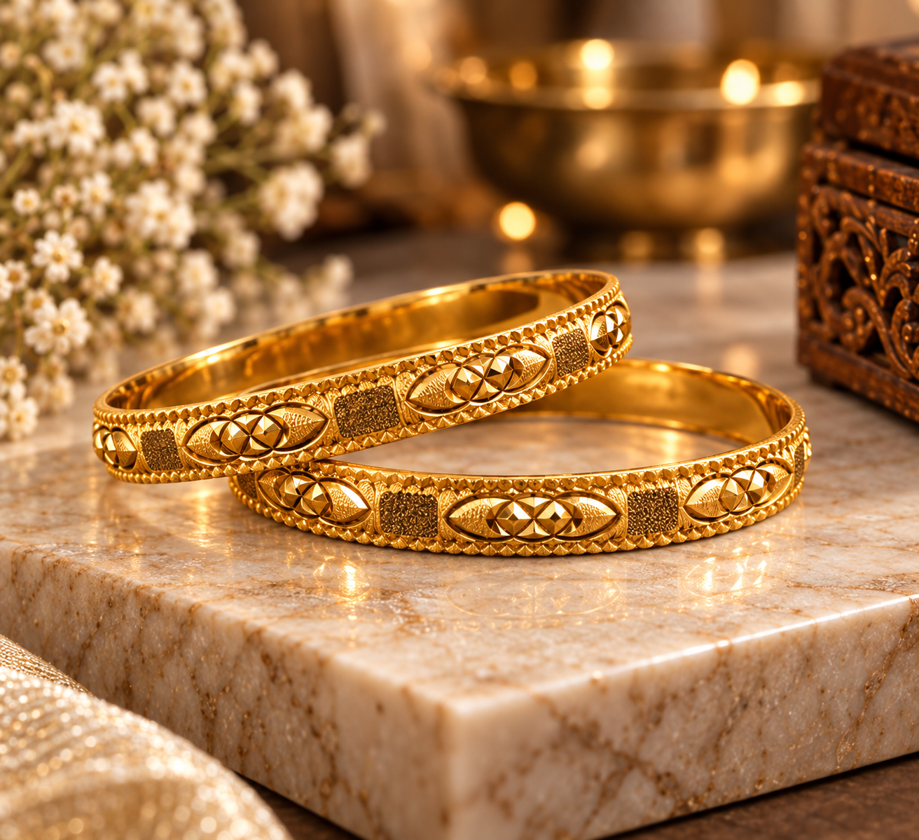 Swarna Elara – The Holistic Harmony Bangle Set - Image 3