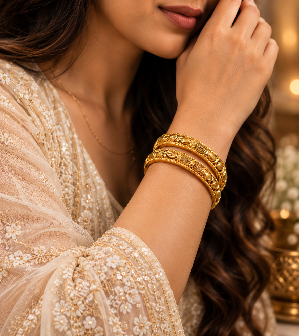 Swarna Elara – The Holistic Harmony Bangle Set - Image 6